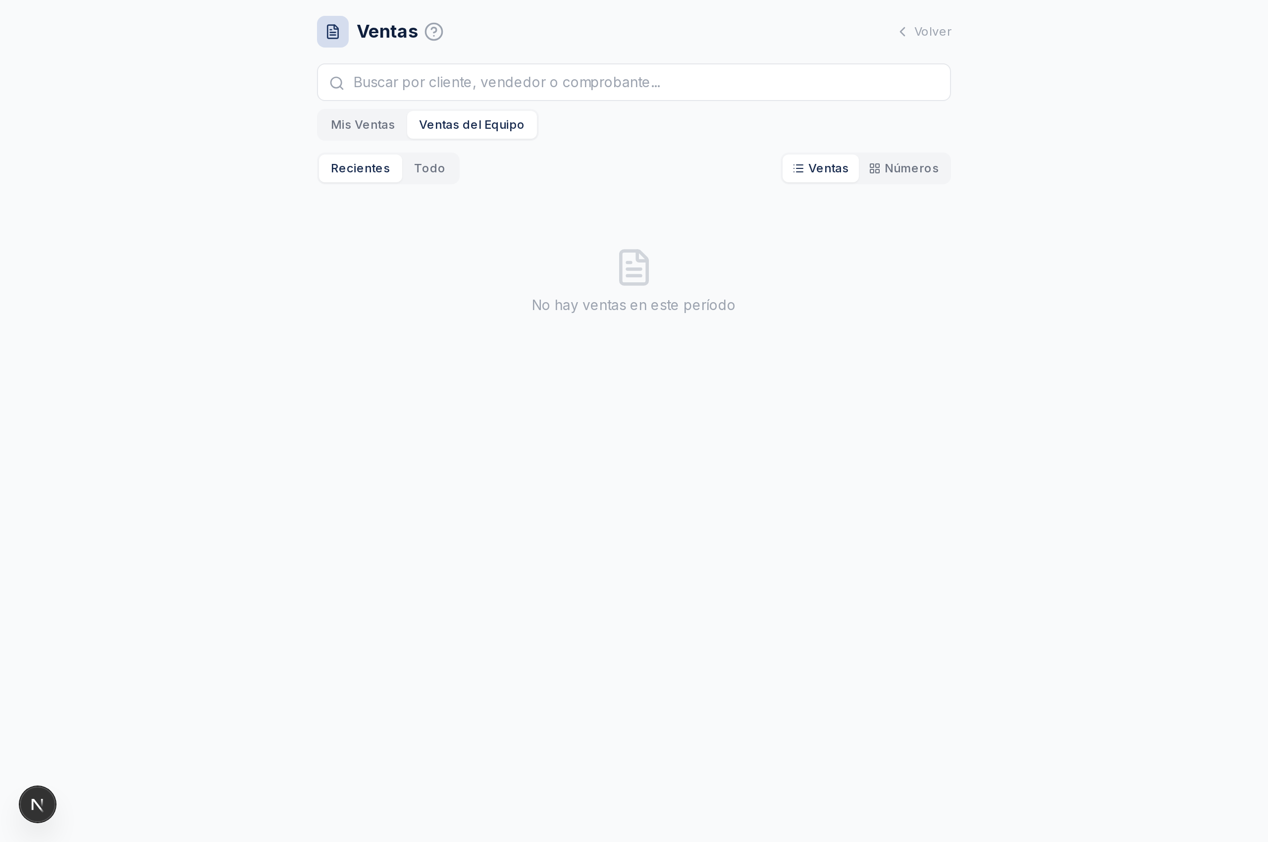 Selector de segmento y filtro por vendedor